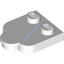 Деталь Лего Плитка Модифицированная 2 х 2 С Закругленными Углами Цвет Белый