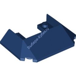 Деталь Лего Скос 45 6 х 4 Двойной / 33 (Крыша Поезда) Цвет Темно-Синий