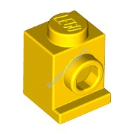 Деталь Лего Кубик Модифицированный 1 х 1 С Потайным Штырьком Цвет Желтый