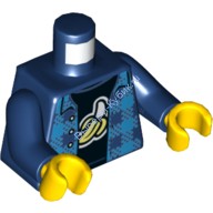 Деталь Лего Торс С Рисунком Цвет Темно-Синий