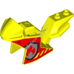 Деталь Лего Корпус Мотоцикла С Рисунком Цвет Неоново-Желтый