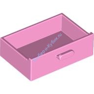 Деталь Лего Ящик Для Шкафа 2 х 3 Цвет Ярко-Розовый