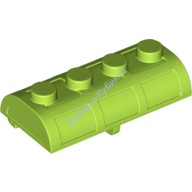 Деталь Лего Крышка Сундука С Сокровищами - Толстые Петли Цвет Лайм