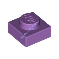Деталь Лего Пластина 1 х 1 Цвет Умеренно-Лавандовый