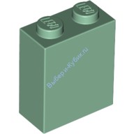 Деталь Лего Кубик 1 х 2 х 2 Под Штырек Цвет Песочно-Зеленый