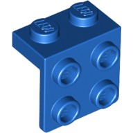 Деталь Лего Кронштейн 1 х 2 - 2 х 2 Цвет Синий