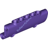 Деталь Лего Техник Панель Изогнутая 7 х 3 С 2 Отверстиями Цвет Темно-Фиолетовый