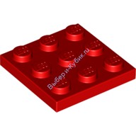 Деталь Лего Пластина 3 х 3 Цвет Красный