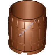 Деталь Лего Бочка 2 х 2 х 2 4 х 4 х 3.5 Цвет Коричневый