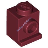 Деталь Лего Кубик Модифицированный 1 х 1 С Потайным Штырьком Цвет Темно-Красный