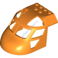 Деталь Лего Фюзеляж Самолета С Изгибом 6 х 8 Верх Цвет Оранжевый