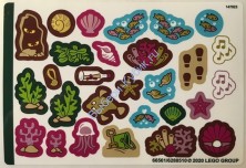 Наклейки к Набору Лего 43176 Лист 2