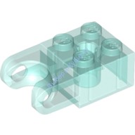 Деталь Лего Техник Кубик Модифицированный 2 х 2 С Гнездом Под Шар Цвет Прозрачно-Голубой
