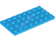 Деталь Лего Пластина 4 х 8 Цвет Темно-Лазурный