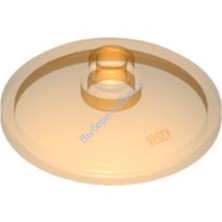 Деталь Лего Тарелка 3 х 3 Перевернутая Цвет Прозрачно-Оранжевый