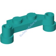 Деталь Лего Пластина 1 х 4 С Выступом Цвет Темно-Бирюзовый