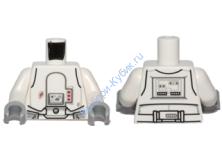 Деталь Лего Торс С Рисунком Цвет Белый