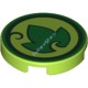 Деталь Лего Плитка Круглая 2 х 2 с Эльфийской Силой Земли Цвет Лайм