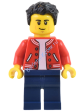 Минифигурки Лего Сити - Man - Red Jacket cty1440