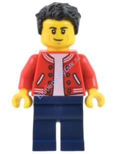 Минифигурки Лего Сити - Man - Red Jacket cty1440