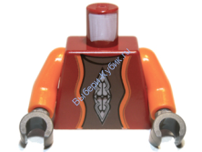 Деталь Лего  Торс Цвет Темно- Красный sw0583