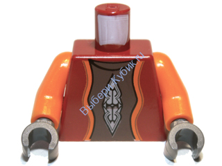 Деталь Лего  Торс Цвет Темно- Красный sw0583