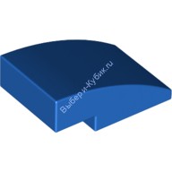 Деталь Лего Скос Закругленный 3 х 2 Без Штырьков Цвет Синий