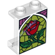 Деталь Лего Панель 1 х 2 х 2 - Полые Штырьки Цвет Прозрачный