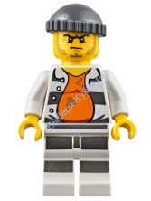 Минифигурка Лего Сити - Заключенный  тюрьмы 18675  cty0643