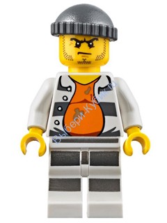 Минифигурка Лего Сити - Заключенный тюрьмы 18675 cty0643