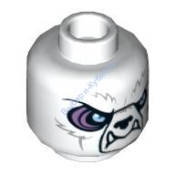 Деталь Лего Голова Минифигурки Двухсторонняя Цвет Белый