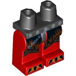 Деталь Лего Ноги С Рисунком Цвет Черный