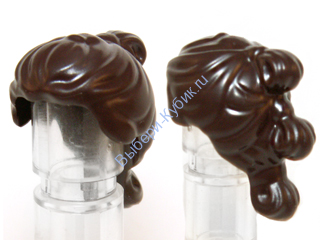 Деталь Лего Парик Цвет Темно-Коричневый