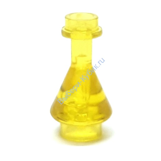 Деталь Аналог Совместимый С Лего Колба Цвет Прозрачно-Желтый