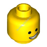 Деталь Лего Голова Минифигурки Двусторонняя Цвет Желтый