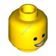 Деталь Лего Голова Минифигурки Двусторонняя Цвет Желтый