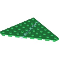 Деталь Лего Пластина Клин 8 х 8 Обрезанный Угол Цвет Зеленый