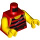 Деталь Лего Торс С Рисунком Цвет Красный