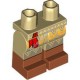 Деталь Лего Ноги С Рисунком Цвет Песочный
