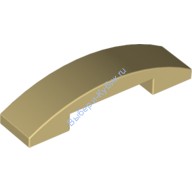 Деталь Лего Скос Закругленный 4 х 1 Двойной Без Штырьков Цвет Песочный