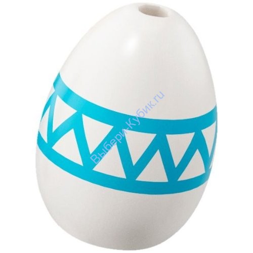 Деталь Лего Яйцо с Рисунком Цвет Белый