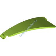 Деталь Лего Техник Панель Изогнутая #50 5 x 13 Левая Цвет Лайм
