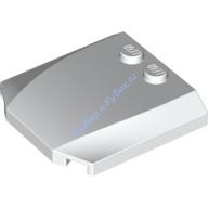 Деталь Лего Клин 4 x 4 x 2/3 Тройной Изогнутый Цвет Белый