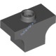Деталь Лего Кубик Арка 1 х 2 С Одним Штырьком Цвет Темно-Серый