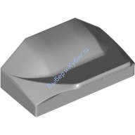 Деталь Лего Кубик Модифицированный 1 х 2 х Без Штырьков Наконечник Крыла Цвет Светло-Серый