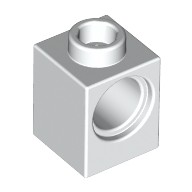Деталь Лего Техник Кубик 1 х 1 С Отверстием Цвет Белый