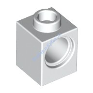Деталь Лего Техник Кубик 1 х 1 С Отверстием Цвет Белый