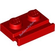 Деталь Лего Пластина 1 х 2 С Дверной Рельсой Цвет Красный