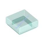 Деталь Лего Плитка 1 х 1 С Желобком Цвет Прозрачно-Голубой