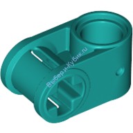 Деталь Лего Техник Коннектор Перпендикулярный Цвет Темно-Бирюзовый